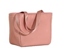 LIYJTK Insulated Lunch Bag Foldable Spacious Capacity for School Work (Pink)
