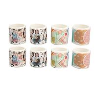 LIYJTK Japanese Paper Tape DIY Handbook Decorative Tape 35mm Wide for Journaling Planner Stationery School Equipment