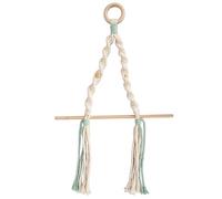 LIYJTK Macrame Paper Towel Holder Simple Elegant Easy Installation Cotton Rope Towel Holder for Bathroom Kitchen Office