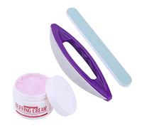 LIYJTK Nail Buffing Cream, Carnate Nail Buffing Cream Nail Art Buffing Cream Nail Brush Buffer Varnish Polish Polishing Strip Nail Art for Home DIY Nail Art Salon