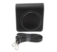 LIYJTK PU Leather Camera Protective Bag Vintage Multiple Compartment Carrying Camera Case with Adjustable Shoulder Strap for Instax SQ40
