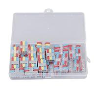 LIYJTK QUICK WIRE CONNECTOR FLAME RESISTANT LEVER INLINE SPLICES HIGH VOLTAGE 50 PCS FOR ELECTRICAL WIRING