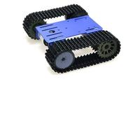 LIYJTK Robot Tank Crawler Chassis DIY Kit High-Speed Mobile Platform for Arduino (Blue)