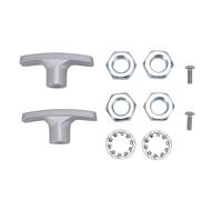 LIYJTK RV Waste Valve Handle Replacement Sturdy Aluminum Anti Slip Gray RV Waste Valve Handle for RV Black Water Tank Handles