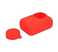 LIYJTK Silicone Motion Camera Protection Case Accessories with Lens Cover for SJ9Strike/SJ9Max/SJ4000X Sports Cameras (Red)