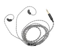 LIYJTK SILVER PLATED COPPER UPGRADE EARPHONE CABLE FOR REVONEXT QT2 QT3 RX8 ENHANCED SOUND QUALITY 0.78MM 2 PIN
