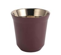 LIYJTK Stainless Steel Double Wall Demitasse Cup Stackable Mirror Finish Dishwasher Safe (160ml)