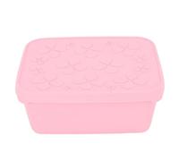 LIYJTK Stainless Steel Lunch Box, 550ml 304 Metal Bento Box with Leak-Proof Lid Rectangular Food Container for School Office, Kids & Adults, Portable Meal Prep Container (Pink)