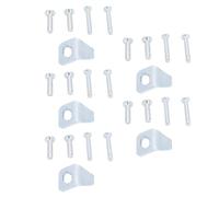 LIYJTK Stainless Steel Screen Door Closer Sheets Kit 5PCS Metal Plates with 20 Pins for Andersen Emco Larson Pella Replacement Durable Construction