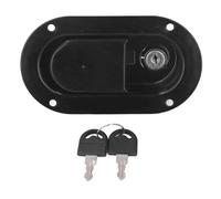 LIYJTK Truck Tool Box Lock Handle with 2 Keys Toolbox Paddle Lock Replacement Handle Silent Operation Generator D Unit Accessories Black