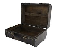 LIYJTK Vintage Wood Suitcases, Retro Box Wooden Large Capacity Storage Trunk Studio Decoration Window Display Photography Props Suitcase Old-Fashioned Antique Box