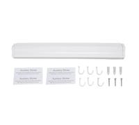 LIYJTK Wall Mounted Drying Rack Aluminum Invisible Punchless Retractable Towel Rack with Hooks for Socks Underwear (White)