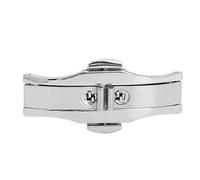 LIYJTK Watch Band Deployment Clasp Stainless Steel Push Button Buckle for Wristwatch Straps