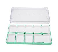 LIYJTK Watch Parts Storage Box 5 COMPARTMENTS Rubber PAD Liner Lockable Small Component Organizer Impact Resistant Multifunctional ORGANIZING Girls Acrylic