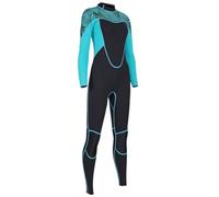 LIYJTK Women Diving Swimming Surfing Neoprene Wetsuit 2MM Warm Full-Body Suit for Water Sports Adult M/L/XL Black Pink (L)