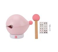 LIYJTK Wooden Fish Night Light Rechargeable Cordless Dimmable Cute Stickers 3 Level Brightness Bedside Lamp (Pink)