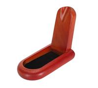 LIYJTK WOODEN FOLDABLE PIPE HOLDER DURABLE COMPACT STAND FOR SMOKING PIPES (Red Varnish)