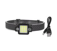LIYJTK Working Headlamp 2400mah Battery USB Charging COB Head Neck Lamp Black