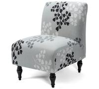 Liykimt Armless Accent Chair Cover Slipcover,Slipper Chair Stretch Spandex Removable for Armless Chair Furniture Protector Covers for Living Dining Room Hotel (Gray, 1)