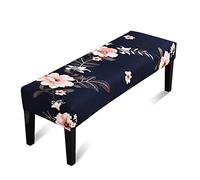 Liykimt Bench Covers for Dining Room Kitchen Dinner Table Extra Large or Small Anti-Dust Removable Washable Upholstered Indoor Seat Protector Cushion Chair Slip Living Bedroom krfooonn(Dark Navy)