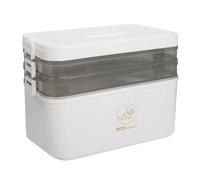 liyoe 3-Layer Partition Medicine Storage Box Household Emergency Medicine Box Handheld Home Emergency Medicine Box Three-Layer Partition, Separate Medicine Storage