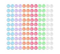 liyoe 60 Pack Contact Lens Cases Transparent Contact Cases Bulk in 6 Colors for Home and Travel