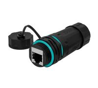 liyoe RJ45 Network Straight Head IP68 Waterproof Cat5/Cat6 Network Cable Connector Outdoor Dustproof Rj45 Wire Joint Plug