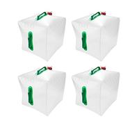 liyoe Set of 4 Foldable Water Canisters with Handle and Pouring Tap 20 L