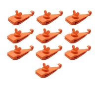 liyoe Tent Fasteners Clips Heavy Duty Lock Grip Pool Awning Bungee Cord Car Tighten 10Pcs Orange