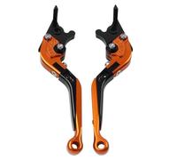 LIYU003 1 Pair Folding Extendable Motorcycle Brake Clutch Levers Aluminum Orange for CFMOTOR 400NK/650NK GT400/GT650 16-19 for MT400/MT650 16-18