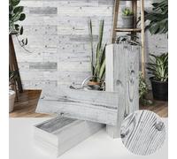 LiyuanQ 8pcs DIY 3D Tile Wall Stickers 30x15cm 3D Wall Panels Vinyl PVC Thickened Self Adhesive Wall Tiles Waterproof Floor Sticker for Bedroom Kitchen Living Room Bathroom Home Decor