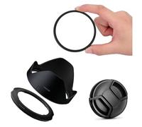 liyuxin66 3 in 1 Kit UV Filter & Lens Hood Cap Adapter Ring for canon for powershot SX70 SX60 SX50 HS G3X Digital Camera