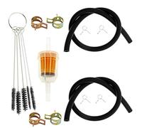 LIYYDS 1/4 Inch Fuel Line Gas Filter Compatible with Yamaha G2 G5 G8 G9 G11 G14 G16 G17 G18 G19 G20 G21 G22 G27 G29 TH16 TH18 TH520 TH575 EH12 EH65 EH72 EX13 Decks Club Car Lawn Mower Tractor Gator