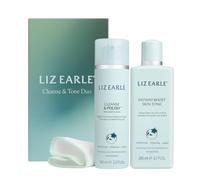 Liz Earle Cleanse & Tone Duo - Cleanse & Polish Hot Cloth Cleanser 100ml + Instant Boost Skin Tonic 200ml - Radiant Skin Set with Pure Cotton Cloth - Naturally Active, Cruelty Free Skincare