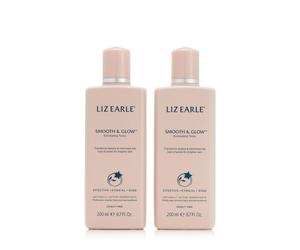 Liz Earle Smooth & Glow Exfoliating Tonic 200ml Duo
