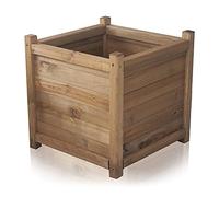Liz Frances Outdoor Wooden Cube Planter 55cm