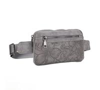 Liz Soto Mia Fanny Pack Crossbody Bags for Women - Vegan Leather Crossbody Belt Bag, Convertible Waist Pack for Travel, Grey