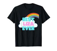 Liza - Best Liza Ever - Rainbow Cute Girl Liza T-Shirt