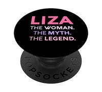 Liza The Woman The Myth Legend Name Personalized Women PopSockets Swappable PopGrip