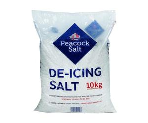 Lizaa "10KG White Rock Salt - De-Icing Grit for Snow and Ice Removal - Driveway, Path, Steps, Road - Winter Safety in The UK", LZ869758