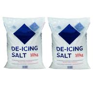 Lizaa 20KG Bag White De-Icing Rock Salt for Clearing Roads, Paths, and Driveways - Effective Snow and Ice Remover, Cleaner Than Grit, DIS-002