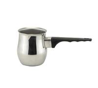 Lizaa Traditional Coffee Tea Warmer Milk Pot Stainless Steel With Heat Resistant Handle Arabic Greek Coffee Pot Butter Melting Pot Stove Top Tea Maker 400ml