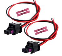 LIZAPUS 2pcs Side Marker Light Socket Pigtail Connector Compatible with Chrysler 300 300C 300S 2015-2022 Harness Plug Wiring 68213844AD