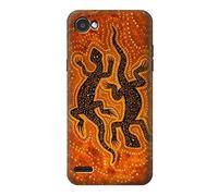 Lizard Aboriginal Art Case Cover For LG Q6