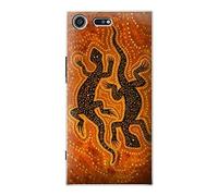 Lizard Aboriginal Art Case Cover For Sony Xperia XZ Premium