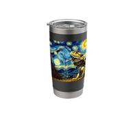 Lizard Bearded Dragon Lizard Starry Night Lizard Stainless Steel Insulated Tumbler