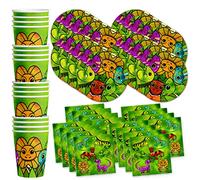 Lizard Birthday Party Supplies Set Plates Napkins Cups Tableware Kit for 16