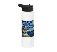 Lizard Blue Tongued Skink Starry Night Lizard Stainless Steel Insulated Water Bottle