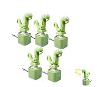 Lizard Button Keychain, Lizard Keychain Sound Button, Fun Rechargeable Animal Keychains Stress Reliever with Colorful Lights, Portable Sensory Accessory for Office Travel Use (01#-5Pcs)