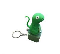 Lizard Button Keychain, Lizard Keychain Sound Button, Rechargeable Animal Keychains with Colorful Lights, Portable Stress Reliever for Anxiety & Sensory Fun New Upgrade (Li-zard)